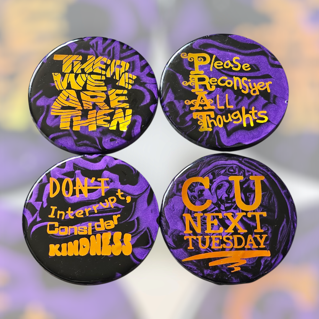 Customisable Quirky Quote Coasters – Set of 4