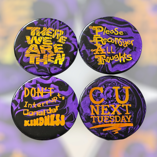 Customisable Quirky Quote Coasters – Set of 4
