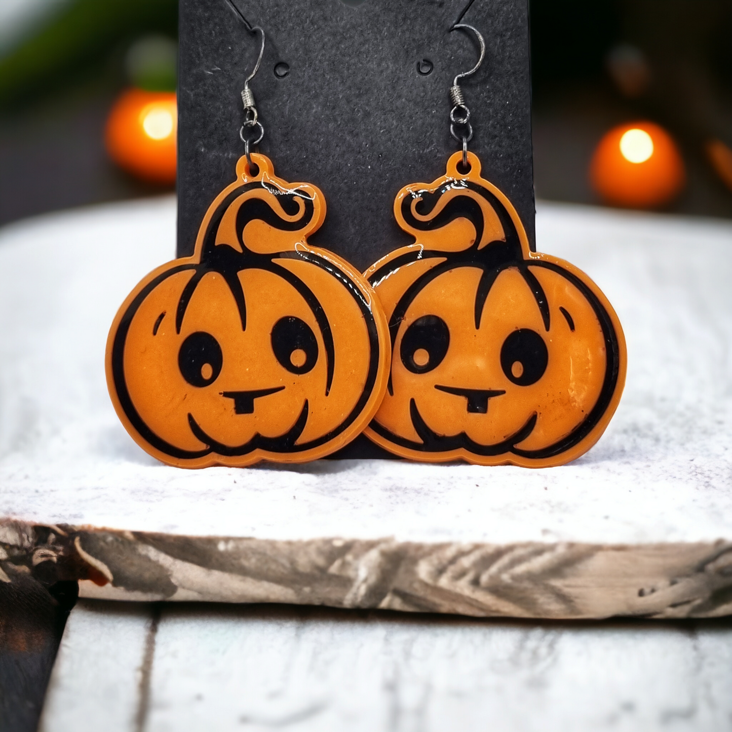 Enchantingly Cute Halloween Resin Earrings: Spook-tacular Style for Every Occasion